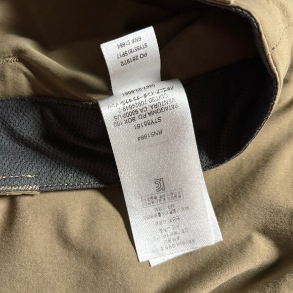 Patagonia Quandary Outdoor Hiking Pants - Men's Size 38 - Tan - Picture 10 of 10